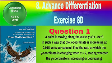 A point is moving along the curve y=3x-2x^3 in such a way that the x-coordinate is increasing 0.015
