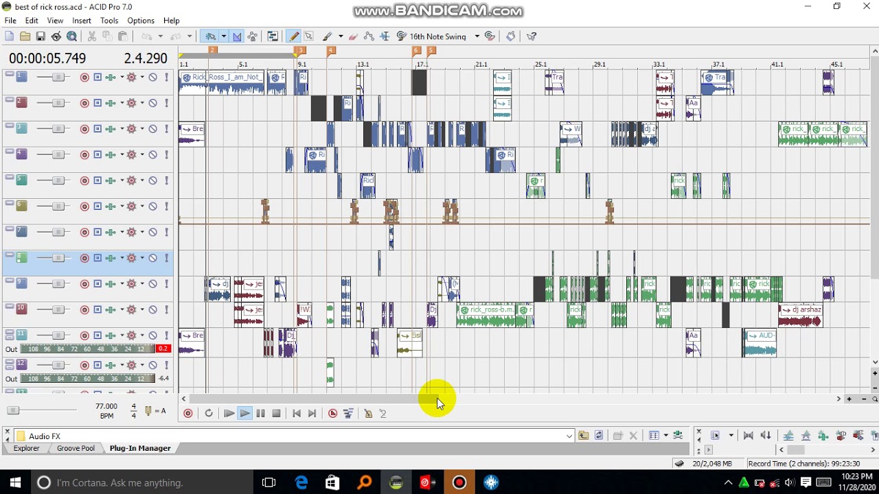 Hip hop scratch demo l Acid pro mashup