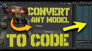 Blender 3D Model To Code Addon Development With Chatgpt