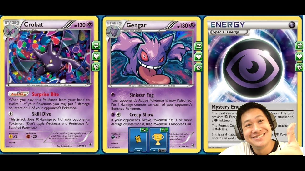 Insta-Kill Budget Psychic Gengar / Crobat Ability Deck One Shotting Mega Ex Pokemon