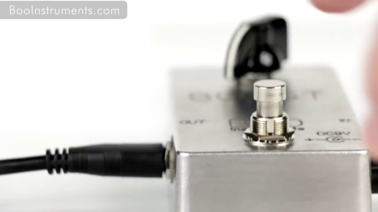 Booster Guitar Pedal By BOO INSTRUMENTS - YouTube