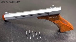 Pvc ideas  Design of nailshooting slingshot