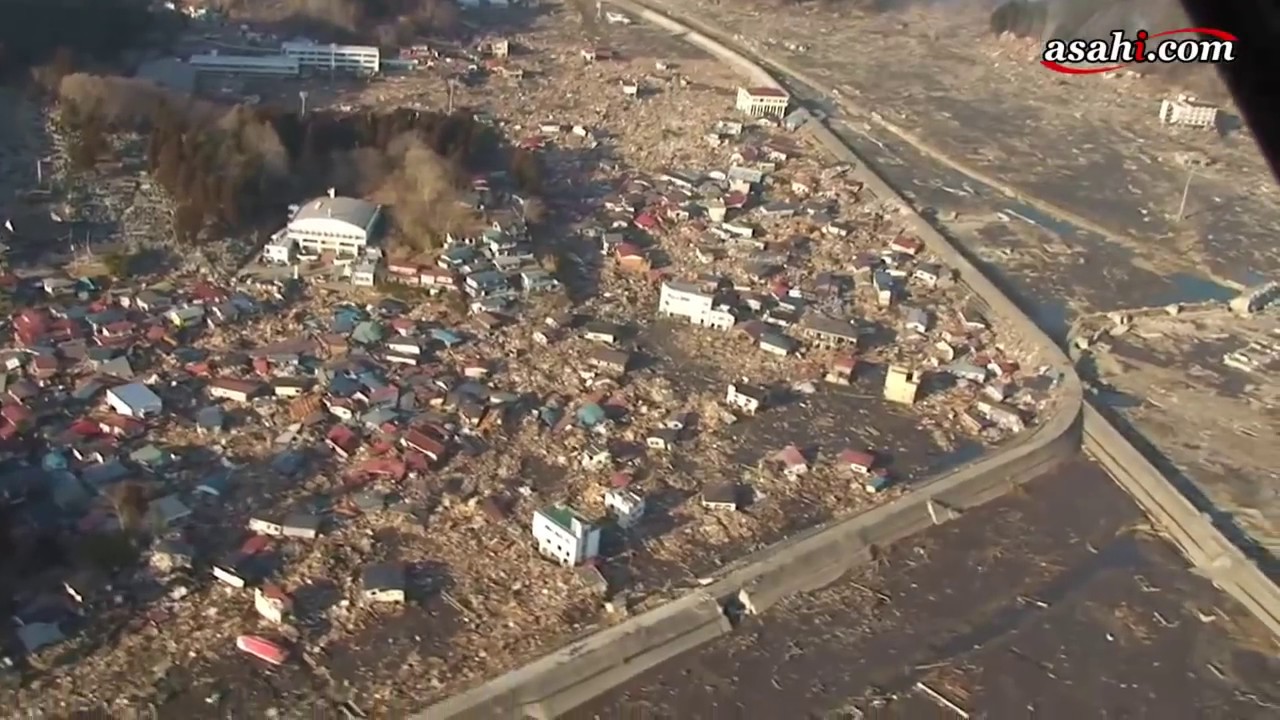 ２０１１年３月１２日　岩手県宮古市周辺の空撮