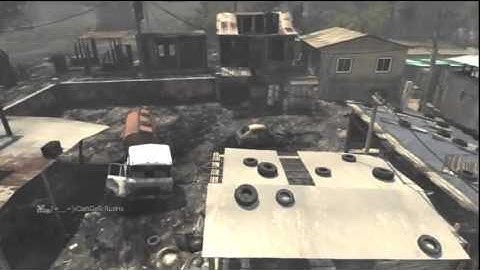 MW3 S&D CRAZY THROWING KNIFE ACROSS MAP