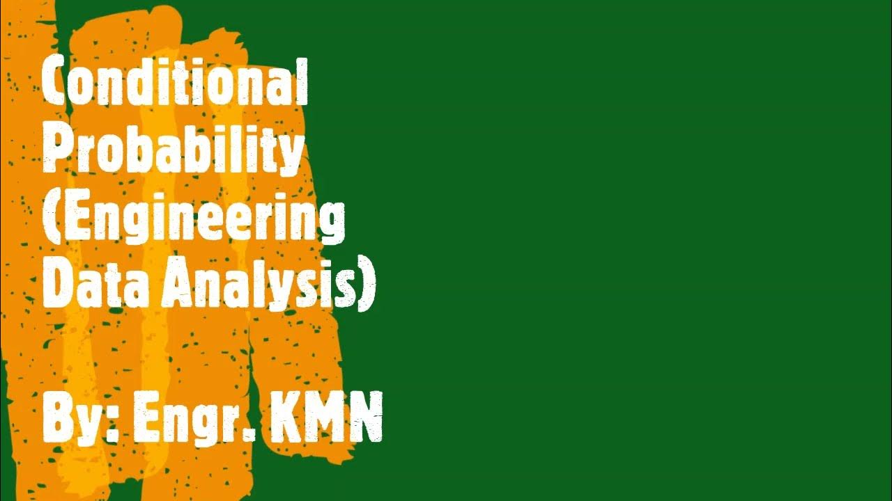 Conditional Probability - Engineering Data Analysis (Probability) - YouTube