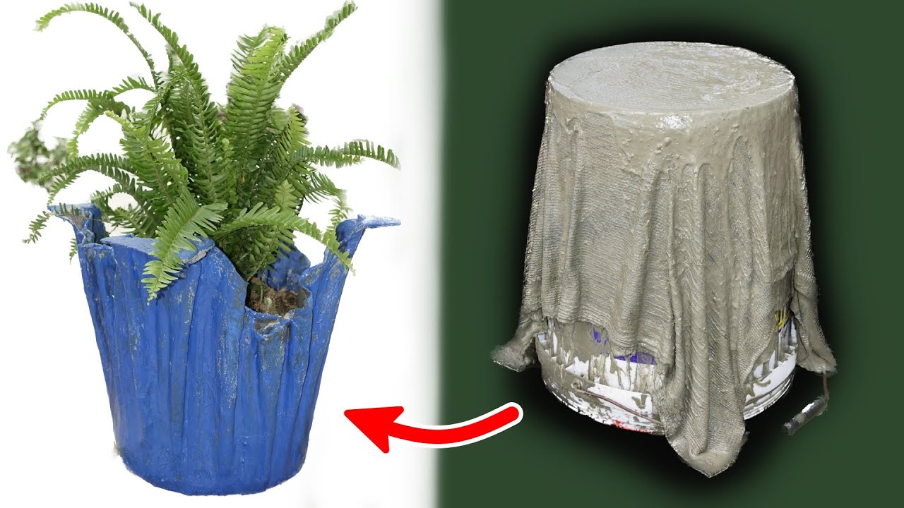 Cara membuat pot  bunga  dari  handuk  bekas YouTube