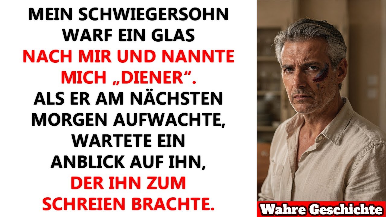 Beim Abendessen warf mein Schwiegersohn ein Glas nach mir, weil ich ihm keinen Whiskey mehr gab.