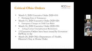 Webinar: COVID 19 and its impact on Ohio employers