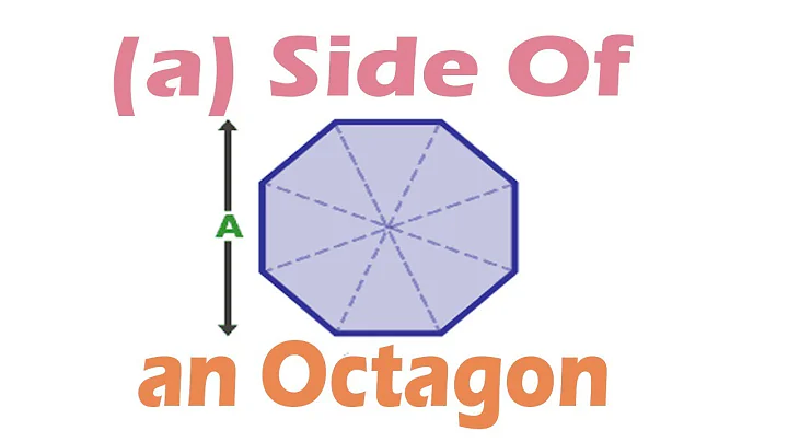 How To Find (a) Side of an Octagon - Octagon Calculation