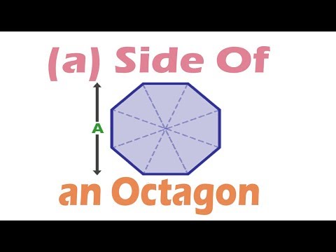 How To Find (a) Side of an Octagon - Octagon Calculation