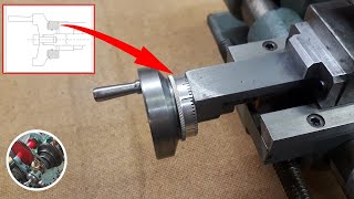 #7: Making lathe handwheel dial with divisions using lathe and pillar drill