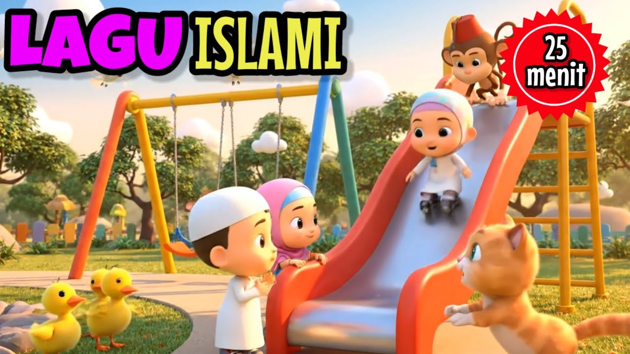 Lagu anak islami 25 menit - sholawat badar allahul kahfi, Tibbil qulub, sholawat busyro