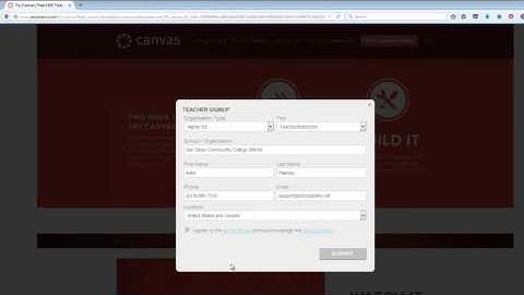Canvas - How to Create your Free Canvas Account