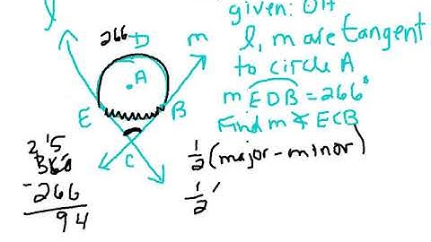 angles of intersecting secants and tangents