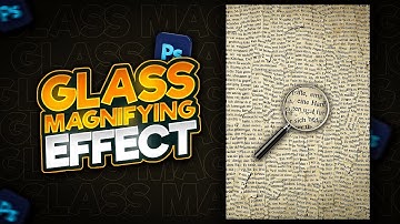 How to Make A Glass Magnifying Effect in Adobe Photoshop || Magnifying Glass Effect