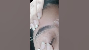 eyebrow threading hack/ eyebrow threading tutorial/ down eyebrow threading #youtubeshorts #eyebrow