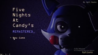 Jugando five nights at candy's 