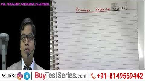 CA Final Financial Reporting Introduction Lecture 1 New Syllabus Online Classes by CA Ranjay Mishra
