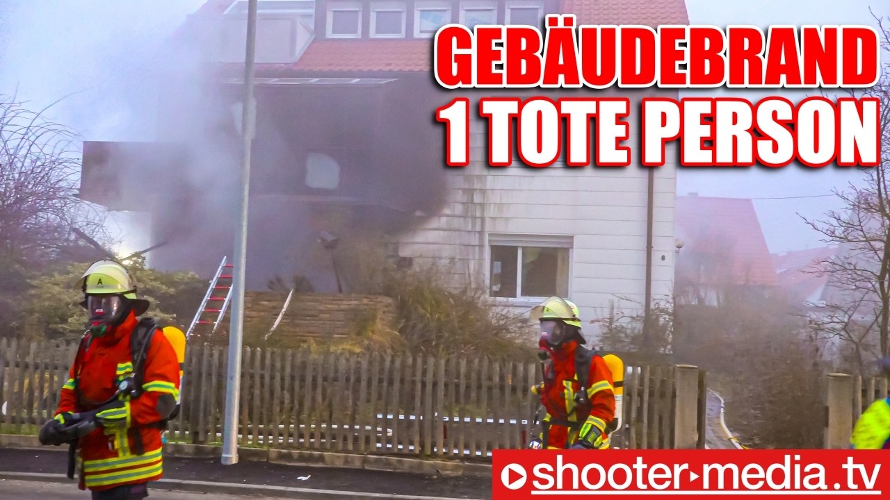 ❌ 🔥  TÖDLICHER GEBÄUDEBRAND - 3 VERLETZTE mit FEUERWEHRMANN  🔥 ❌ | Großeinsatz in Leinfelden