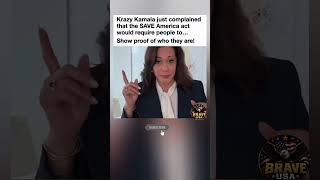 Kamala Harris Sparks Debate Over the SAVE Act! 🚨🇺🇸#shorts #kamalaharris #trending