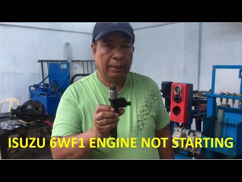 ISUZU 6WF1 NOT STARTING. EXPLAINED HOW TO REPAIR INJECTOR OF DENSO COMMON RAIL ENGINE.