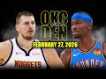 Oklahoma City Thunder vs Denver Nuggets Full Game Highlights – February 27, 2026 | NBA Season