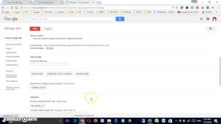 Classic Google Sites: Site Actions