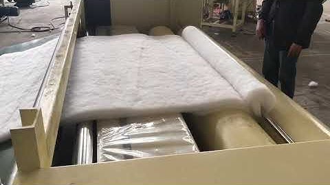 Quilt filling machine with polyester fiber sheets rolling HFJ-88