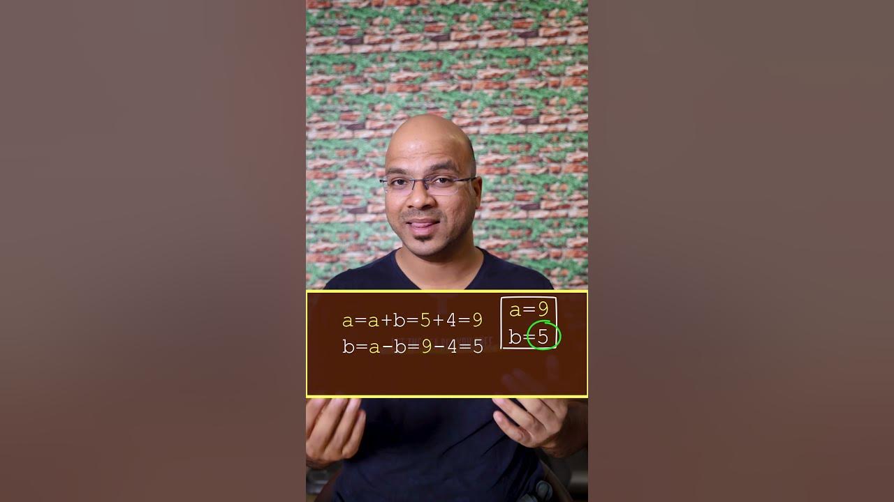 Swapping 2 Variables - YouTube