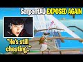 SerpentAU *EXPOSED* AGAIN For STILL Using MACROS and CHEATING! (Fortnite)