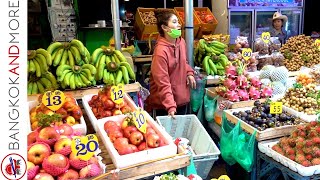 FRUIT MARKET in Bangkok Thailand | Amazing Tropical Fruits