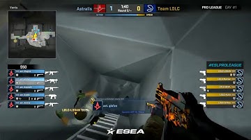 LDLC LOGAN Knives  Astralis gla1ve in Vents on Nuke