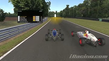Formula vee Iracing Last lap overtake Oulton park Fosters