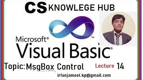 message Box control in Visual Basic 6.0 in Urdu