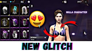 FREE FIRE NEW NULLA CHARACTER GLITCHE 🤤 | FREE FIRE HOT GLITCH  | FREE FIRE NEW GLITCHES