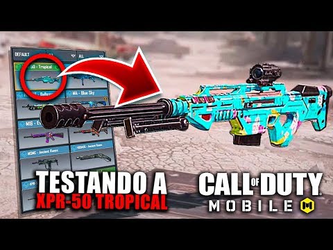 COD MOBILE - Ganhei a CAMUFLAGEM do DESAFIO ID COLLECTION! XPR-50 TROPICAL