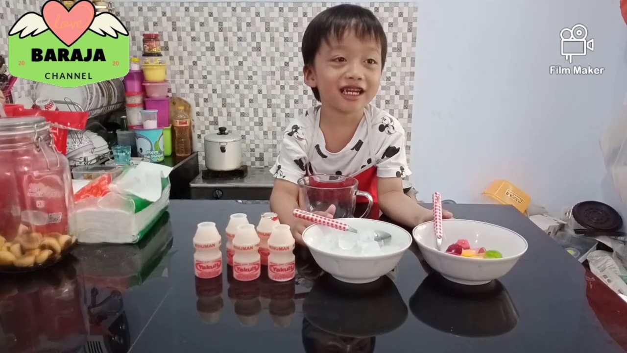 Baraja #Cara Membuat Es Yakult #chefcilik #anakhebat 