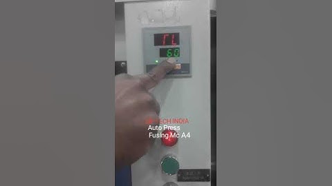 Fusing Machine Auto Press A4 size setting video for PVC Id cards +919810659949