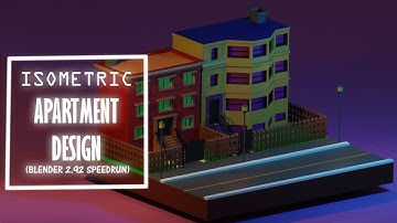 Isometric Apartment Design Process - Blender 2.92