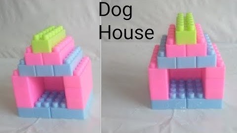 How to make dog house with blocks || Building blocks || Blocks toys || Dog house || Blocks game