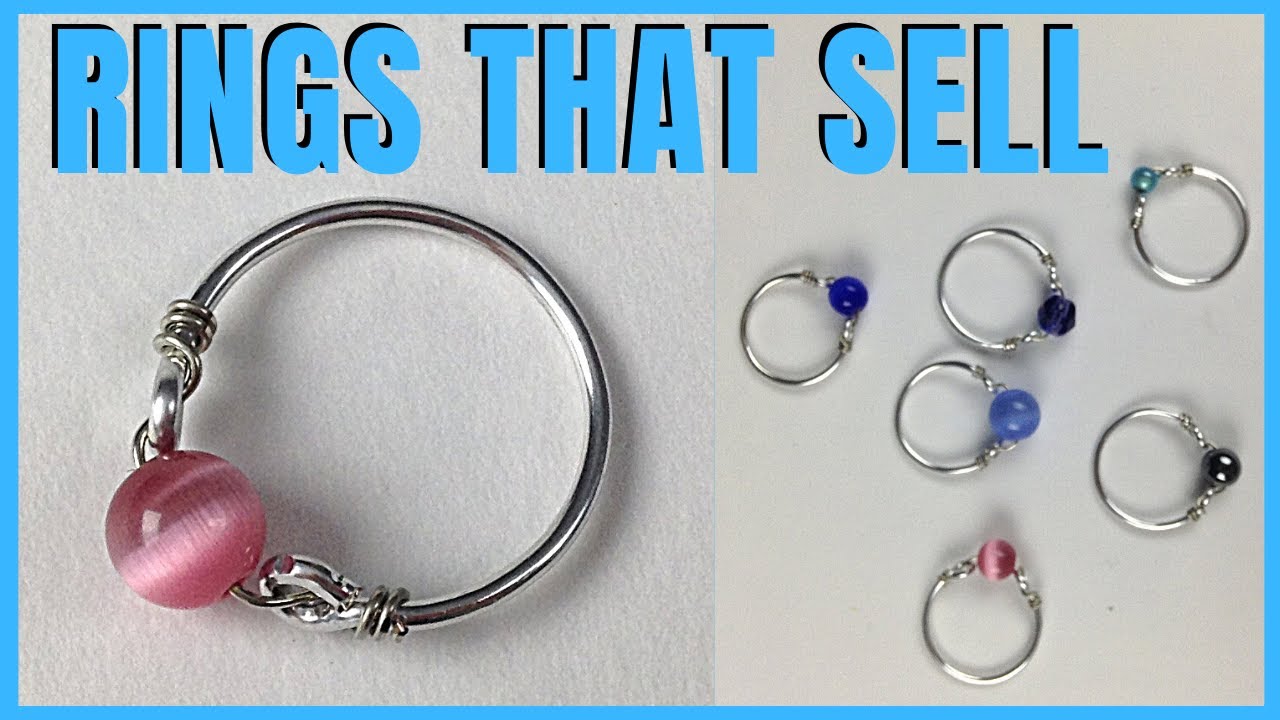 EASY Wire Rings to MAKE & SELL Easy DIY Jewelry Making Tutorial