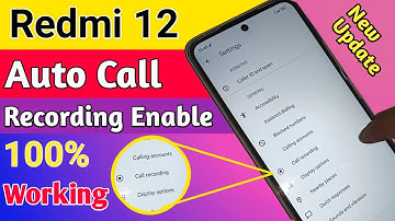 Redmi 12 Auto call recording enable // How to enable auto call record redmi 12