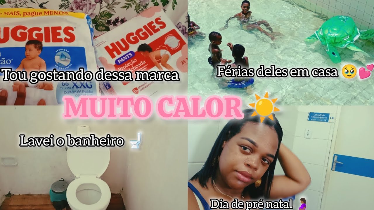 ESTOU SENTINDO MUITO CALOR ☀️|TIREI AS TRANÇAS|MEUS FILHOS EM CASA 🏡