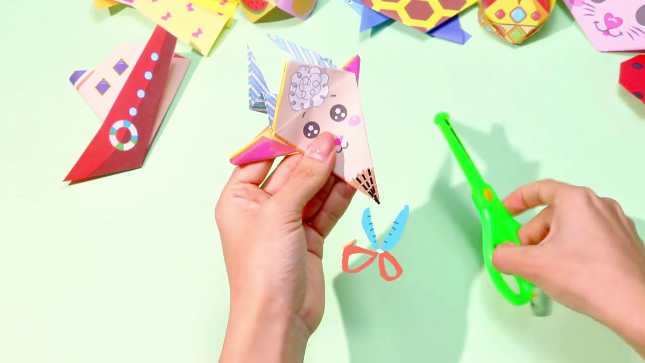 67- Goat - hapray origami folding steps - 72 patterns - YouTube