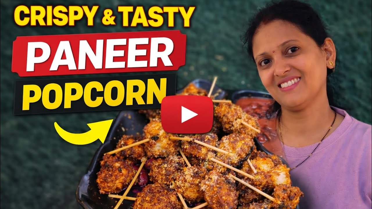 5 Minute Mein Crispy Paneer Popcorn 😋 | Market Jaisa Snack Recipe| Tea Time Special 