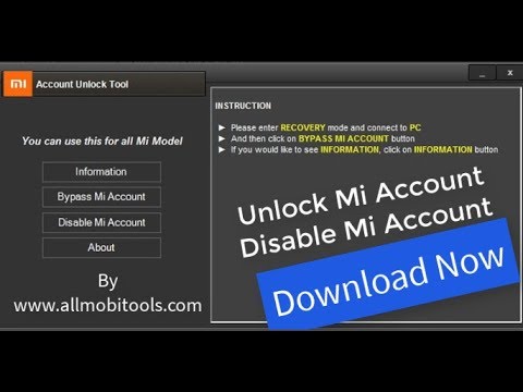 Mi account unlock tool miui 9