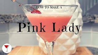 Pink Lady | How to make a cocktail with Gin, Grenadine & Creamer