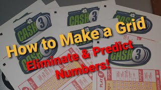 Cash 3 How To Predict A Win Using A Grid! Mississippi Lottery Cash 3 Pick 3 Strategy Elimination