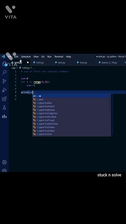 Python program to print the sum of first 10 natural numbers| coding | # ...