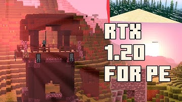 RTX shaders for 1.20 MCPE | Render Dragon + No lag | (हिंदी)